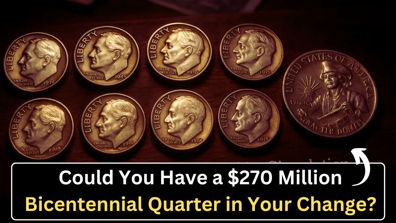 8 Rare Bicentennial Quarter Coins